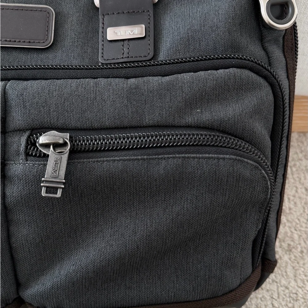 Tumi Charcoal and Espresso Briefcase